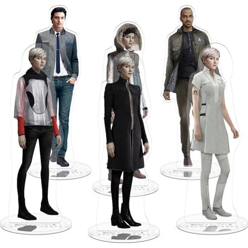 21cm Detroit Become Human Character Stand Toy Acrylic Double Side Action Figure Collection Toys