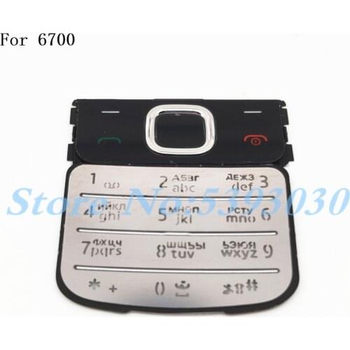 For Nokia 6700 6700C Classic Housing Keypad Mobile Phone 6700C Keyboard Replacement English Or Russian Keypad