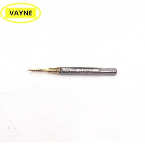 VAYNE HSSE Metric Spiral Pointed Taps with Tin Coated M1/M1.2*0.25 M1.4*0.3 M1.6/1.7/1and Fine Thread tapsM1.4/1.6/1.7/1.8*0.2