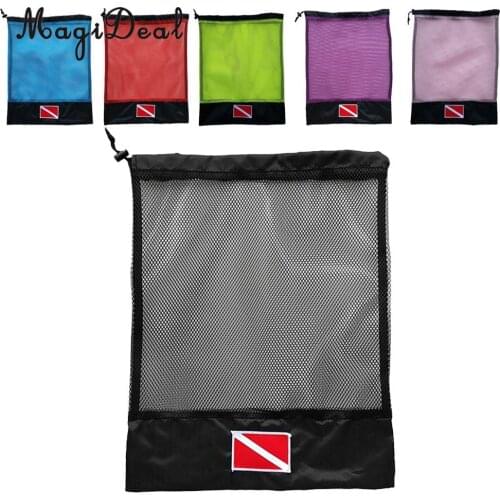 Multi Purpose Scuba Diving Mask Goggles Regulator Equipment Holder Storage Carry Mesh Bag