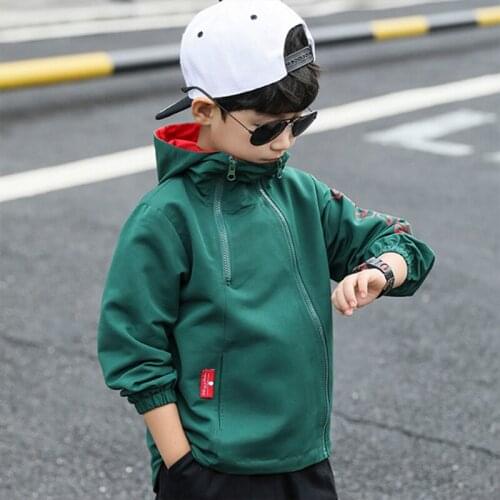 Fashion Kids Boys Spring Jackets Coats Children Solid Multiple Color Clothes Hooded Coats Windbreaker Outerwear