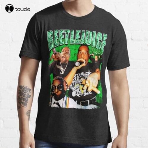 New Vintage Beetlejuice Green T-Shirt Cotton Men Tee Shirt