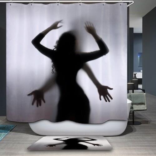 New Boho Decoration Home Decor Shower Curtain Sexy Cartoon Girl Personal Bathroom Psychedelic Hanging Curtain