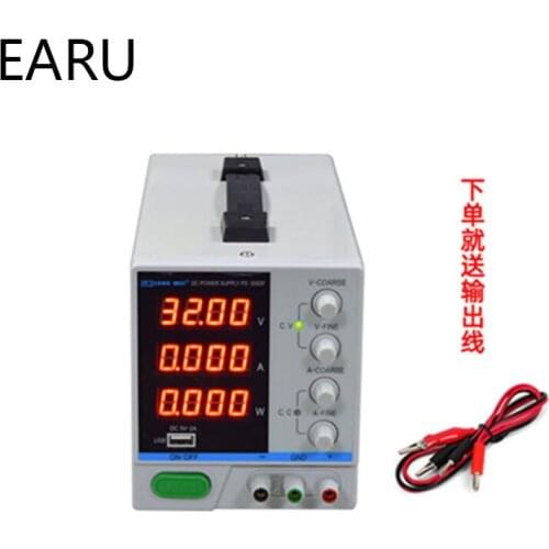 New PS-3010DF 4 Digit Display 30V 10A Laboratory DC Power Supply Adjustable USB Charging Repair Switching Regulated Power Supply