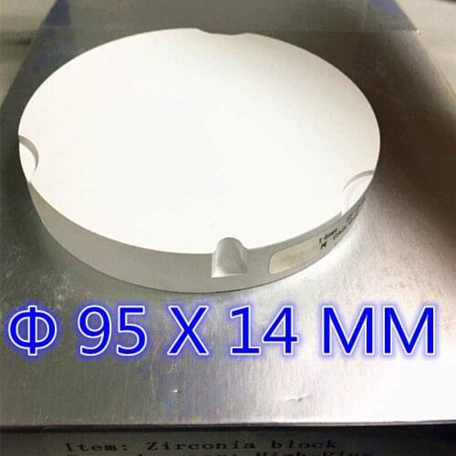 Wholesales 10 Pieces OD95*14mm Dental Zirconia Blanks For ZirkonZahn M3/M5 CAD CAM System HT ST Dental Lab Materials Make Crowns