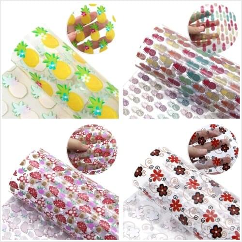 David accessories 20*33cm Strawberry Printed PVC Synthetic Leather for Home Textile Earrings Hairbow Handbag Making,1Yc11792