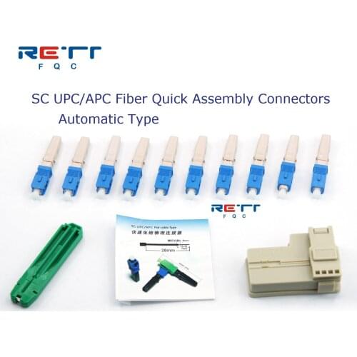 SC UPC Fiber Optic Fast Connectors Single Mode SC APC Fiber Optic Quick Connectors Mechanical Adapter for FTTH CATV Network