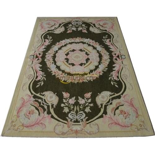 Wool aubusson rugs The craft of making wool by hand for carpets living room