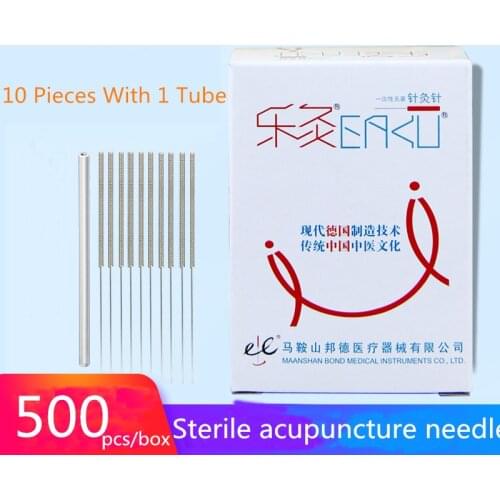 All Sizes Disposable Sterile Acupuncture Needle With Plastic Gudie Tube 500PCS/BOX Acupoint Beauty Health Body Massage