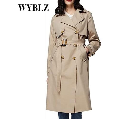 Женские двубортные тренчи WYBLZ China At AliExpress