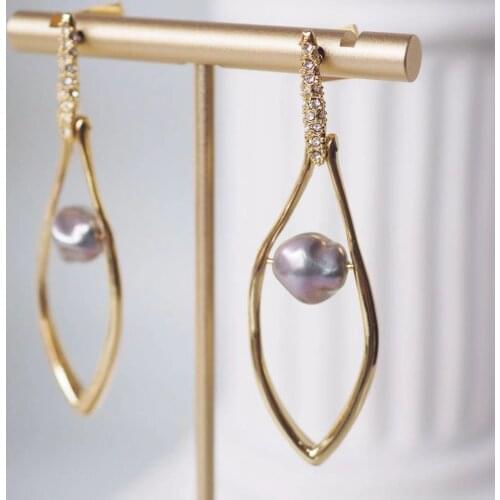 2021 Amybaby Luxury Fashion Vintage Crystal Pearls Stone Womens Stud Earring Jewelry For Party