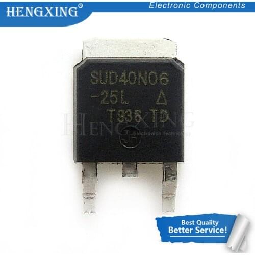 10pcs/lot SUD40N06-25 40N06 TO-252 In Stock