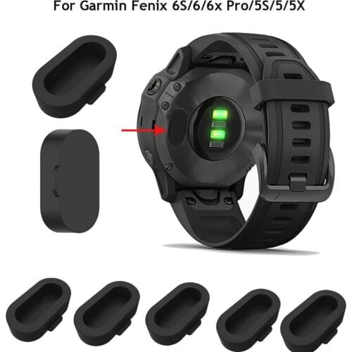 10 Pcs Smart Watch Charger Case Anti-Dust Tapa Protectora Dustproof Plug Cover For Garmin Fenix 6S/6/6x Pro/5S/5/5X Accessories