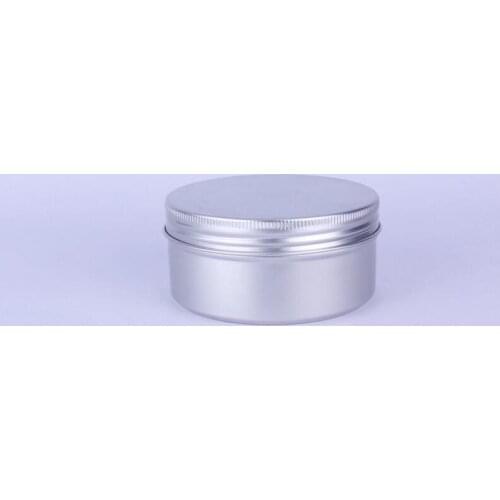 200pcs/lot 200g Aluminum Jar 200ml Cream Jar Metal Round Tin Cosmetic Packaging Container Wholesale