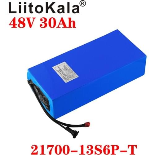 LiitoKala 48V 30ah 15ah 20ah 25ah ebike battery 20A BMS 48v battery Lithium Battery Pack For Electric bike Electric Scooter