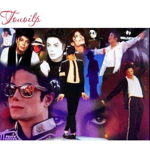5D Diamond Painting Cross Stitch ,Home Decor Embroidery portrait painting Full Michael Jackson Diamond Mosaic stickers,gift