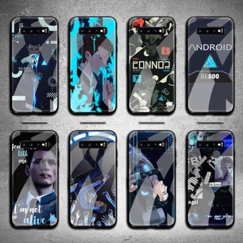 Detroit Become Human RK800 Phone Case Tempered Glass For Samsung S20 Plus S7 S8 S9 S10 Plus Note 8 9 10 Plus