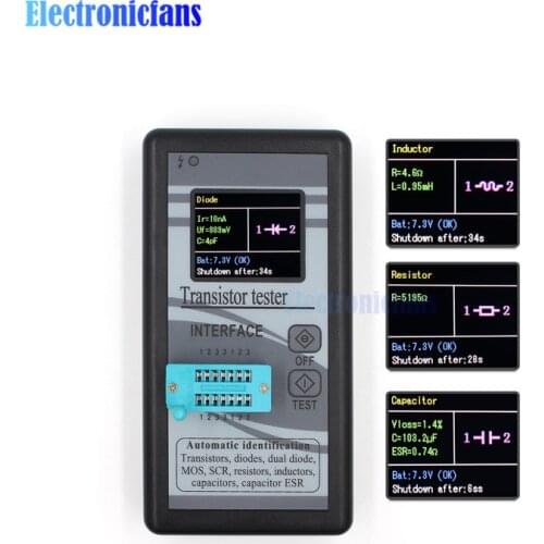 1.8 Inch TFT LCD M328 Digital Transistor Tester Diode Inductor Resistance Capacitance Tester LCR Meter Resistor Capacitor