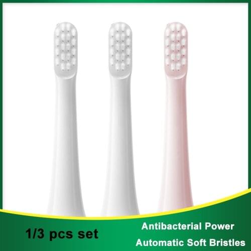 For Xiaomi T100 1-3 Pieces Suitable Sonic Electric Toothbrush Cleaning/health/soft Vacuum DuPont Replacement Brush Head