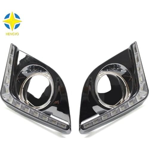 For Toyota Levin 2014-2016 Led Daytime Running lights Car LED DRL turn lights 12v with Amber Turn Signal Lamps