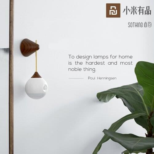 Hot Youpin Sothing Sunny Smart Sensor Night Light Chargable Removable Lamp Infrared Induction For Smart Home Lighting Luminaire