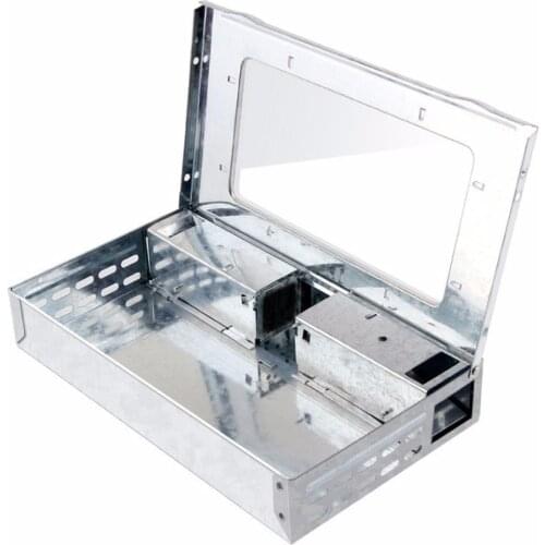 Humane Live Mouse Trap with A Clear Top , Multiple Catch Rats Trap Two Entrances with Anti-escape Doors