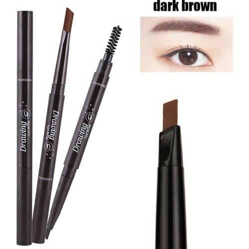 Eyebrow Enhancers Double Heads Automatic Eyebrow Pencil Waterproof Long-lasting Pen With Eyebrow Brush Ne