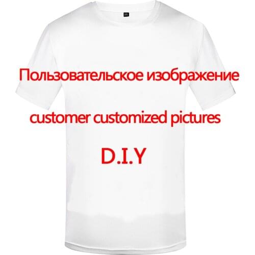 Customize T shirt Men/women Custom Pictures Tshirt S-5XL 3d Print T-shirt Cool Mens Clothing 2019 New Summer Tops