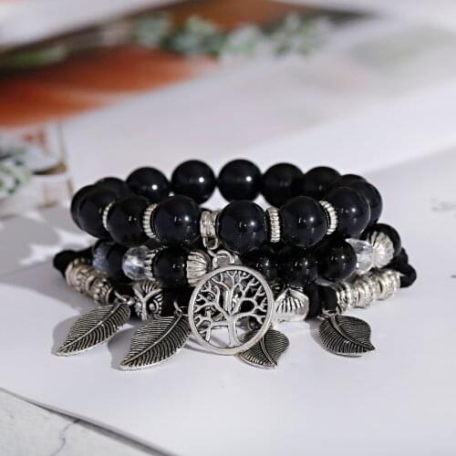 New Multi-Color Trend Wild Retro Leaf Tassel Fashion Mens Bracelet Womens Jewelry Accessories Gifts