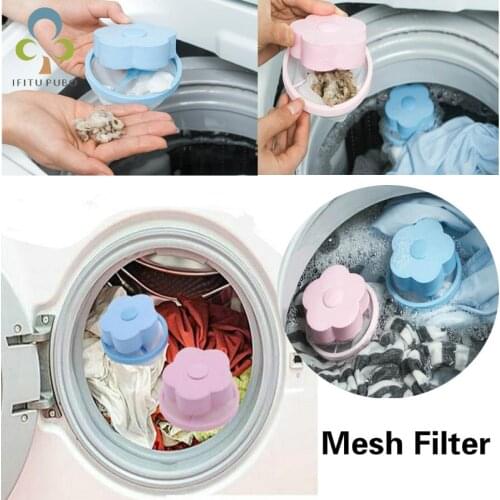 1PCS Mesh Filter Bag Filtering Hair Laundry Removal Device Wool Floating Laundry Cleaner Washing Machine Accessories Foating ZXH