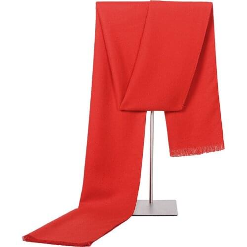 Visual Axles Fashion Autumn Winter Unisex Women Man Solid Color Cashmere Scarf 180*31cm 11 Colors YD0512