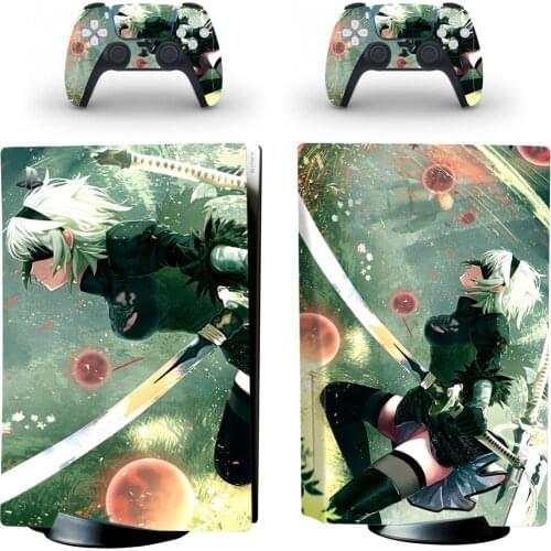 NIRE Style PS5 Disc Edition Skin Sticker for Playstation 5 Console & 2 Controllers Decal Vinyl Protective Skins Style 1