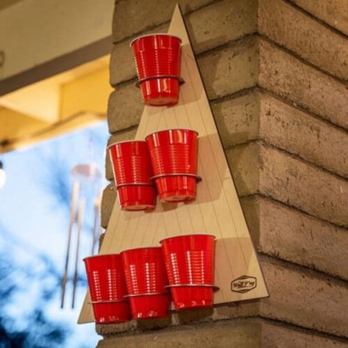 Outdoor Set with Durable Buckets Cup Pong Throwing Game For Beach Camping Lawn And Backyard