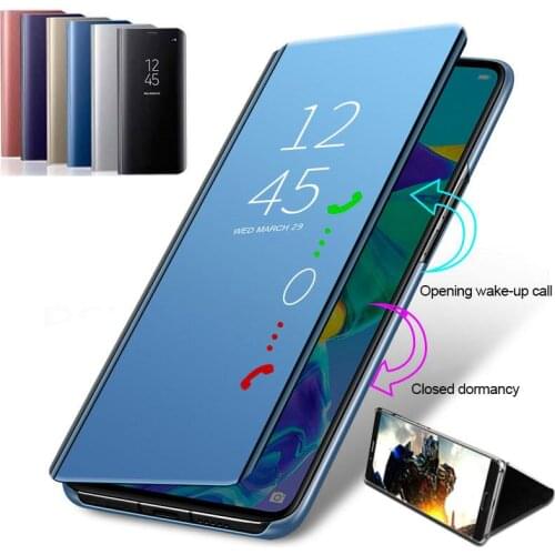 Mirror Flip Case For Samsung Galaxy A10 A30 A40 A50 A70 A80 M20 M30 J4 Plus J6 2018 S7 edge S8 S9 Plus S10 Note 10 Pro 8 9 Cover