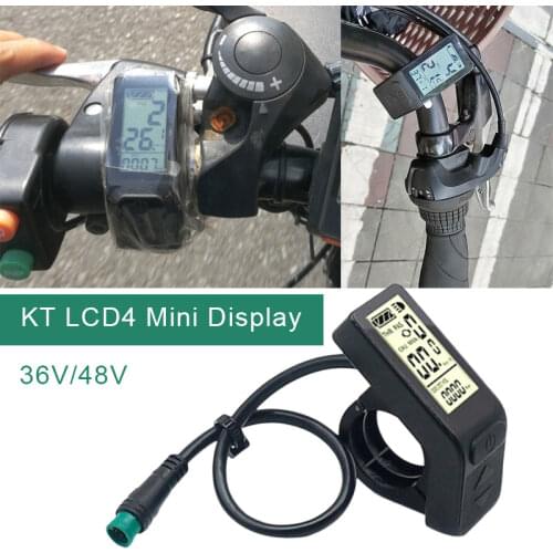 36/48V Ebike LCD Display Panel Waterproof Display Panel Meter KT-LCD4 Electric Bicycle Display Controller SM/Common Interface