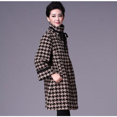 Women blend coat female ladies trending styles warm Woman coats winter 2019 long coats woman winter 2019 trenchcoat DD1595