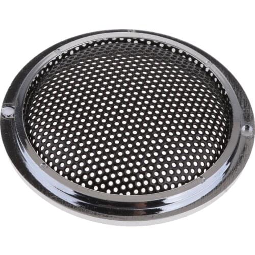 1PCS 1 "Black Speaker Decorative Circle Grill Cover Protective Film
