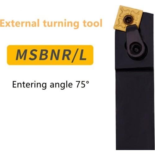 1pc MSBNR1616H12 MSBNR2020K12 MSBNR3232P15/19 External Turning Tool Holder SNMG Carbide Inserts MSBNR/L Lathe Cutting Tools Set