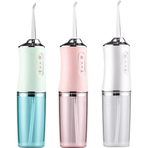 240ml Portable Oral Irrigator Cordless Electric Water Flosser Waterproof USB Rechargeable Teeth Cleaner Dental Flusher