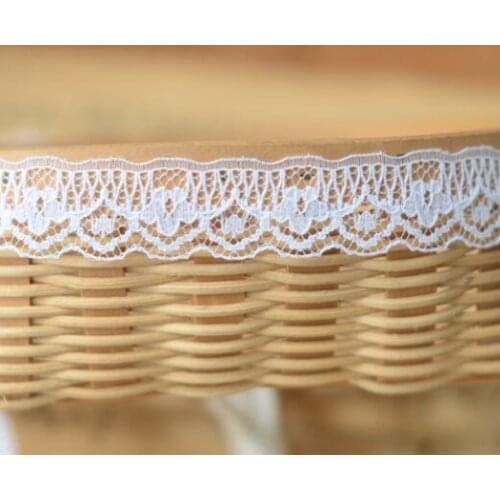 5 Meters Width 1.8cm High Quality Lace Trim DIY Crafts Apparel Sewing Lace Fabric for Kids Garment Wedding Dress Lace Material