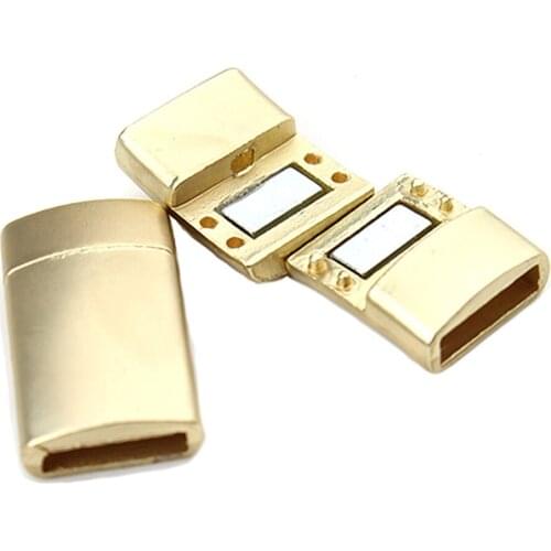 5x Magnetic Clasps Connectors Findings for DIY Jewelry Leather Crafts 11*3mm