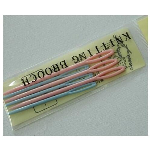 Professional 6PCS 7/9cm Cross Stitch Knit Needles Plastic Safe Suture Needle Weave Education Training Sewing Knitting