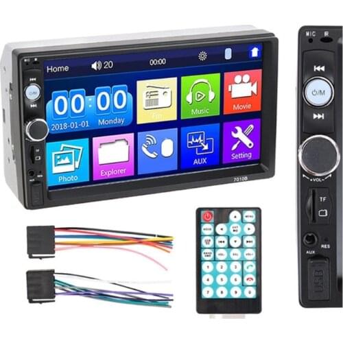 Car Multimedia Player High Definition 7010B 7012B 7018B Mp5 FM Rear Display Phone Bluetooth-compatible Interconnection