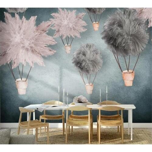Beibehang Nordic 3d childrens room wallpaper wallpaper girl background wall painting living room bedroom TV decorative mural