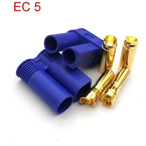 EC5 RC Connector Female Male Bullet Gold Connector plug For RC Lipo Battery