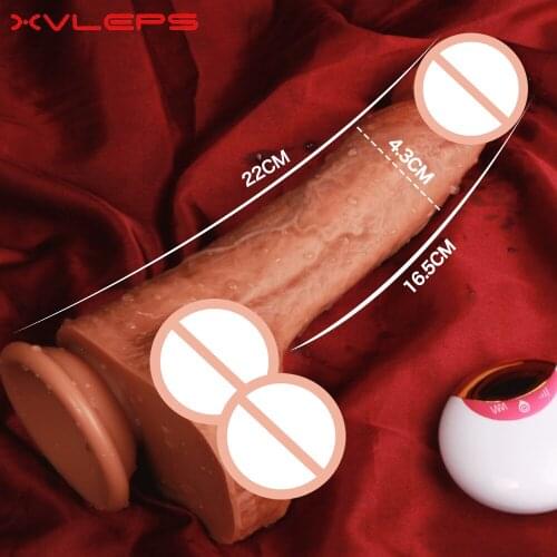 Xvleps Remote Thrusting Dildo Vibrators for Women Huge Dick Lesbian Toy Adult Erotic Machine Realistic Penis Female Masturbation