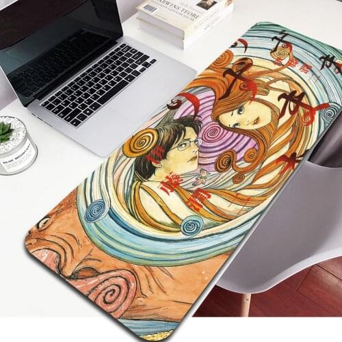 Junji Ito Laptop Gaming Mice Mousepad Free Shipping Large Mouse Pad Keyboards Mat Anime Mouse Pad Pc Gamer 40X90cm Mausepad