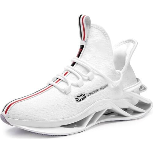 Blade Sneakers For Men Breathable Running Shoes High Quality Antiskid Damping Sports Shoes Flying Mesh Jogging Shoes Zapatillas