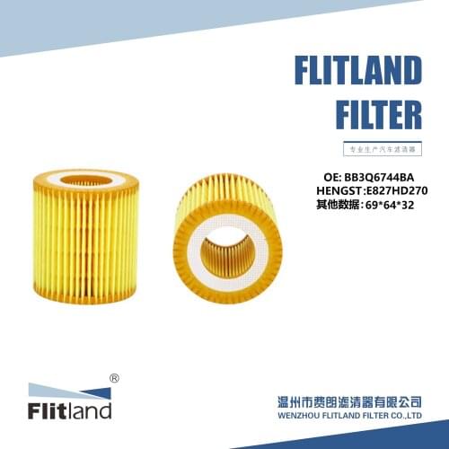 China Factory Direct Oil Filter OE BB3Q6744BA E827HD270 HU7002Z OX1032 USE FOR Ford Ranger T6 2.2 3.2 2012 NOW BT50 FL-J69/3