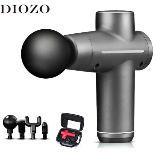 DIOZO Mini Massage Gun 4 Replaceable Massage Heads 9 Gear Usb Deep Tissue Vibration Pain Relief Device